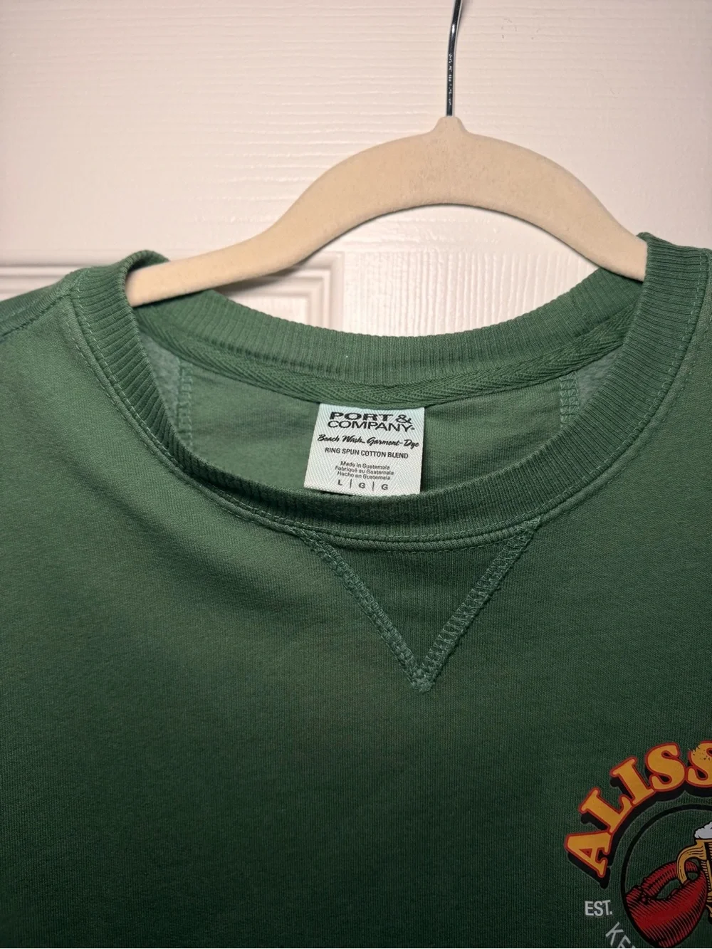 Allison’s Kennebunkport Forest Green Crewneck Sweatshirt